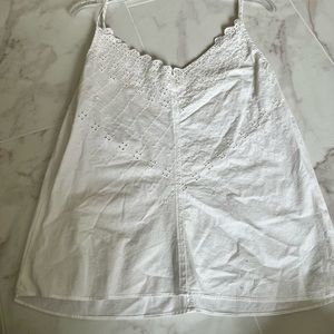 La Vie White Lace Tank Top